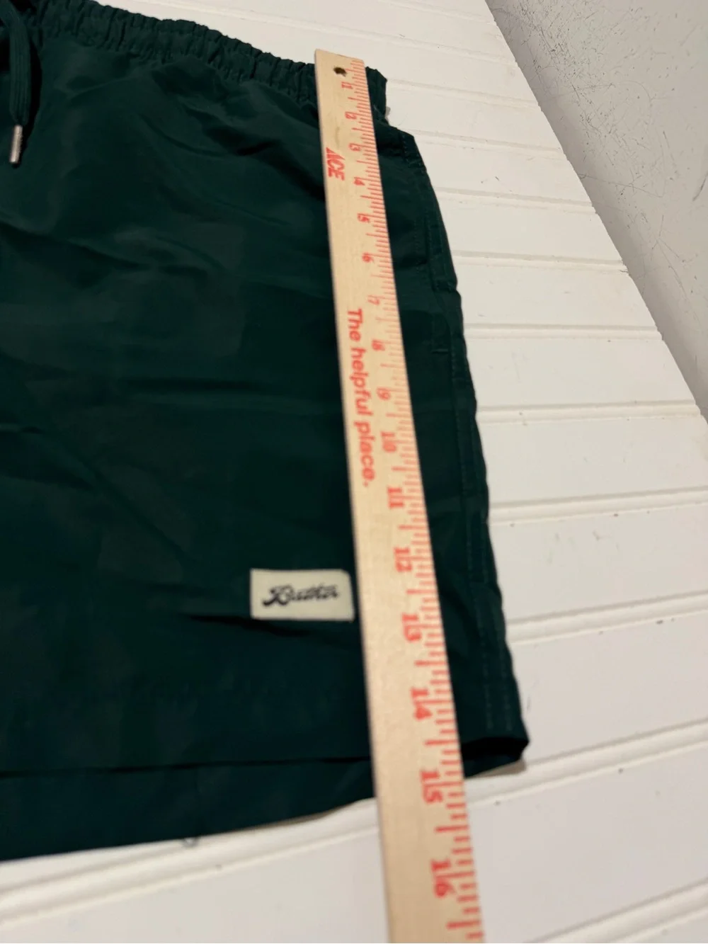 NWT Bather Solid Pine Green Classic Swim Trunks Size Large (L/G)